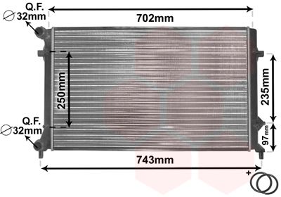 Radiator, engine cooling