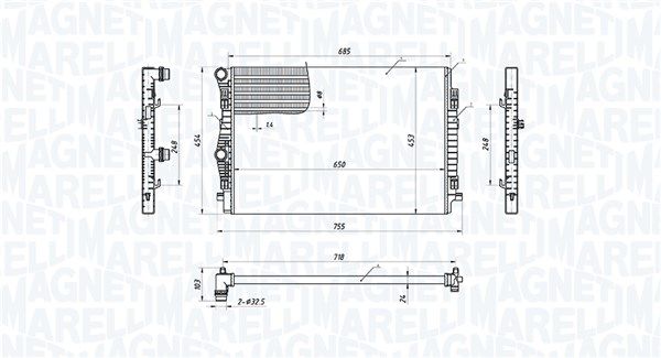 Radiator, engine cooling