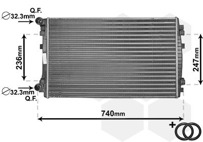 Radiator, engine cooling