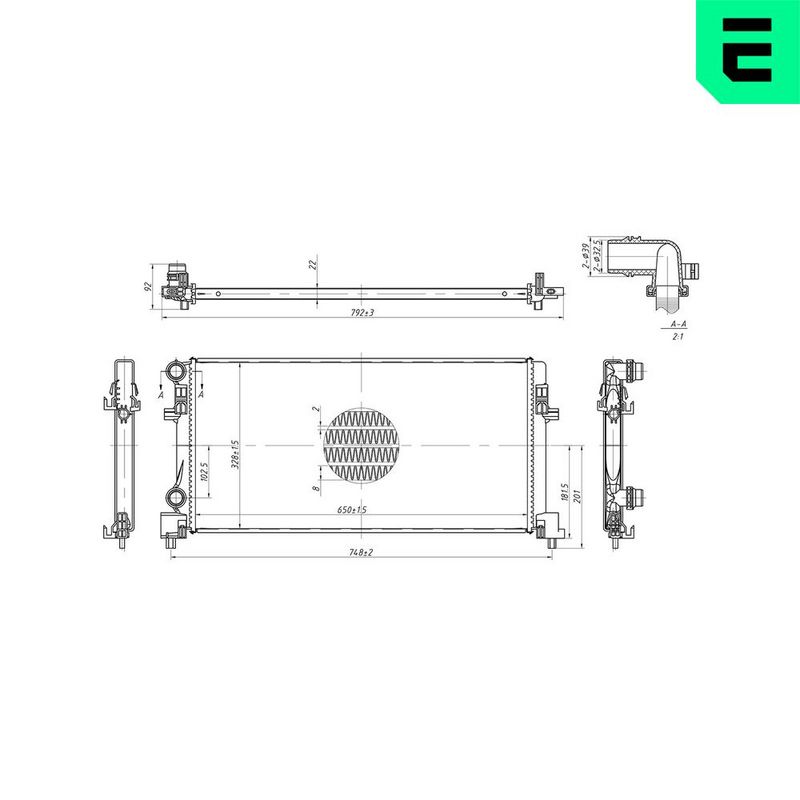 Radiator, engine cooling