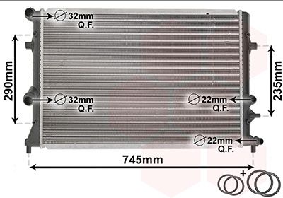 Radiator, engine cooling