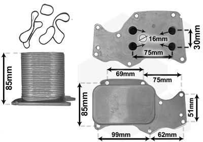 Oil Cooler, engine oil