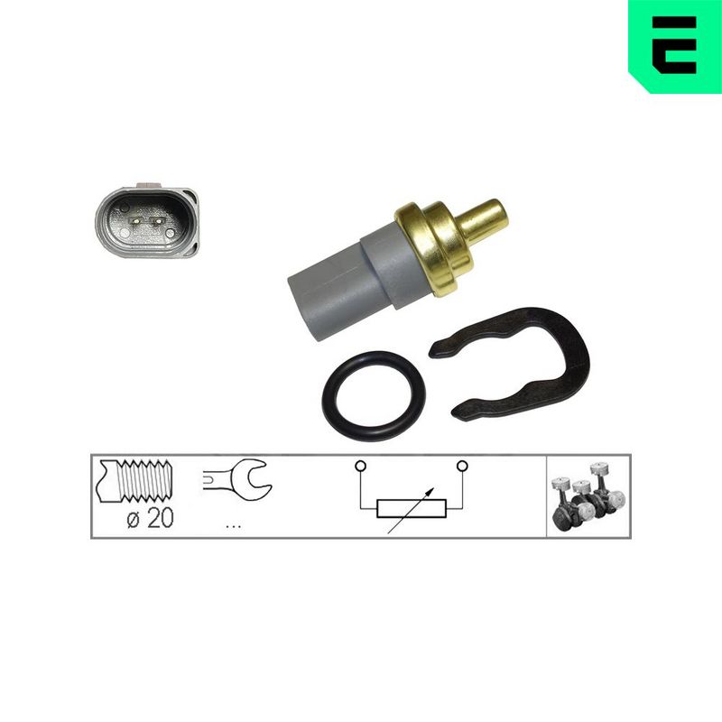 Sensor, coolant temperature