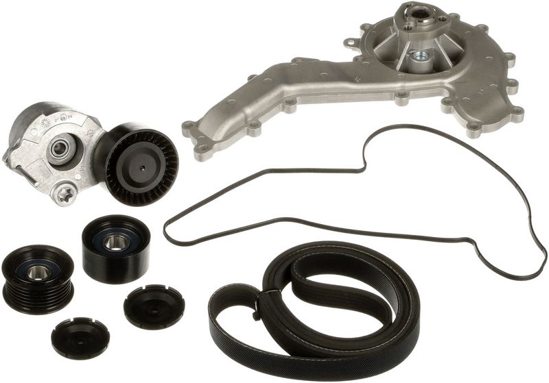 Water Pump + V-ribbed Belt Kit