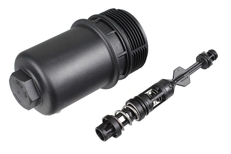 Cap, oil filter housing