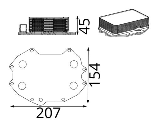 Oil Cooler, engine oil