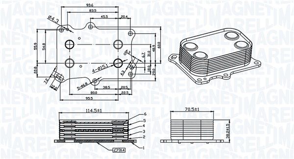 Oil Cooler, engine oil