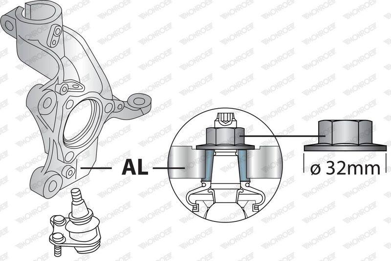 Control/Trailing Arm, wheel suspension