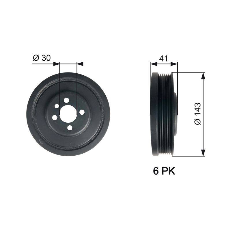 Belt Pulley, crankshaft
