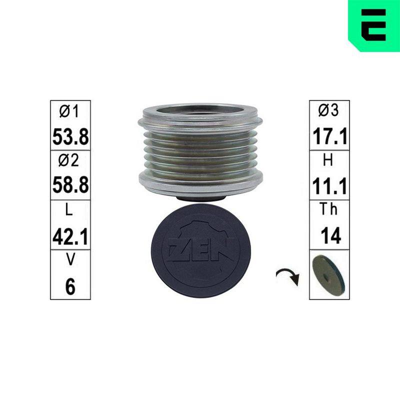 Alternator Freewheel Clutch