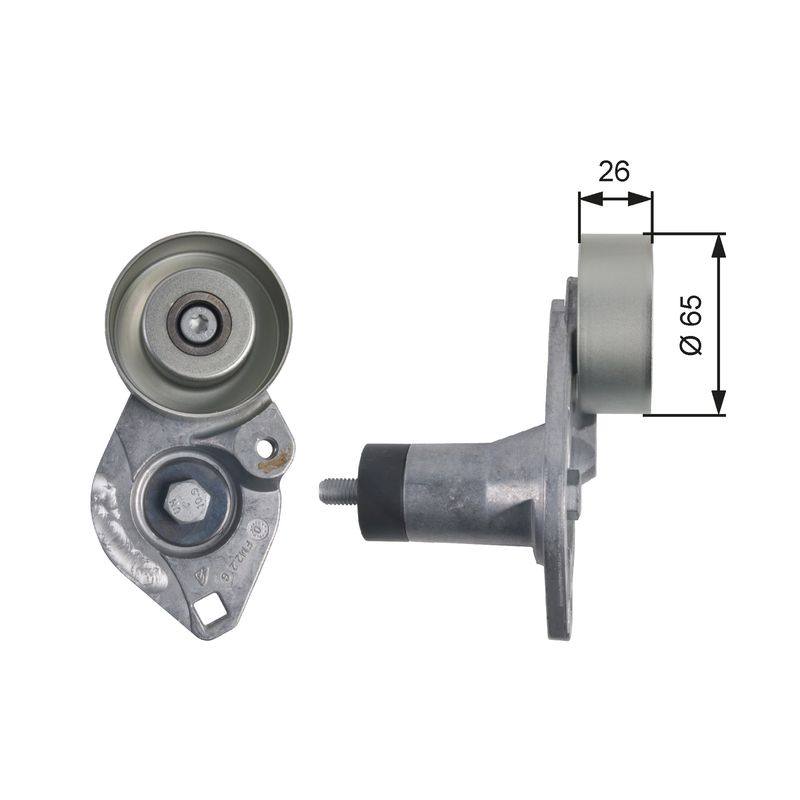 Belt Tensioner, V-ribbed belt