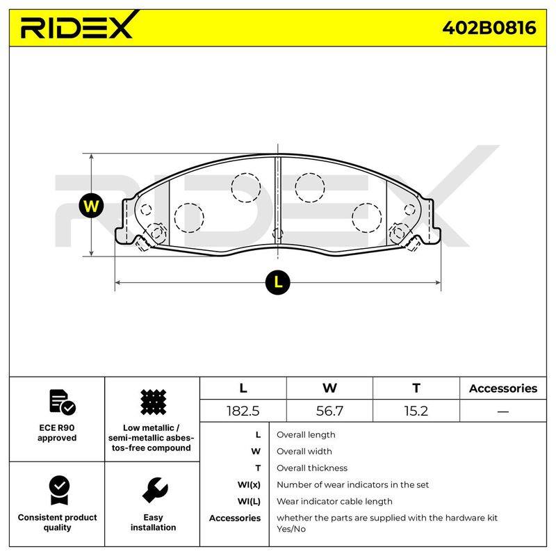 Brake Pad Set, disc brake