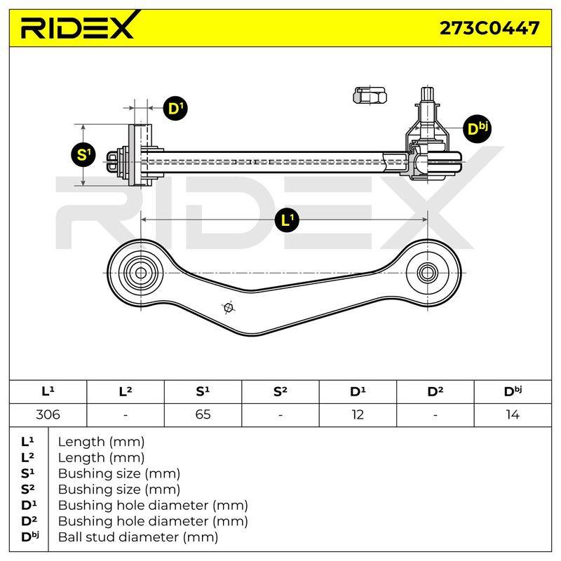 Control/Trailing Arm, wheel suspension