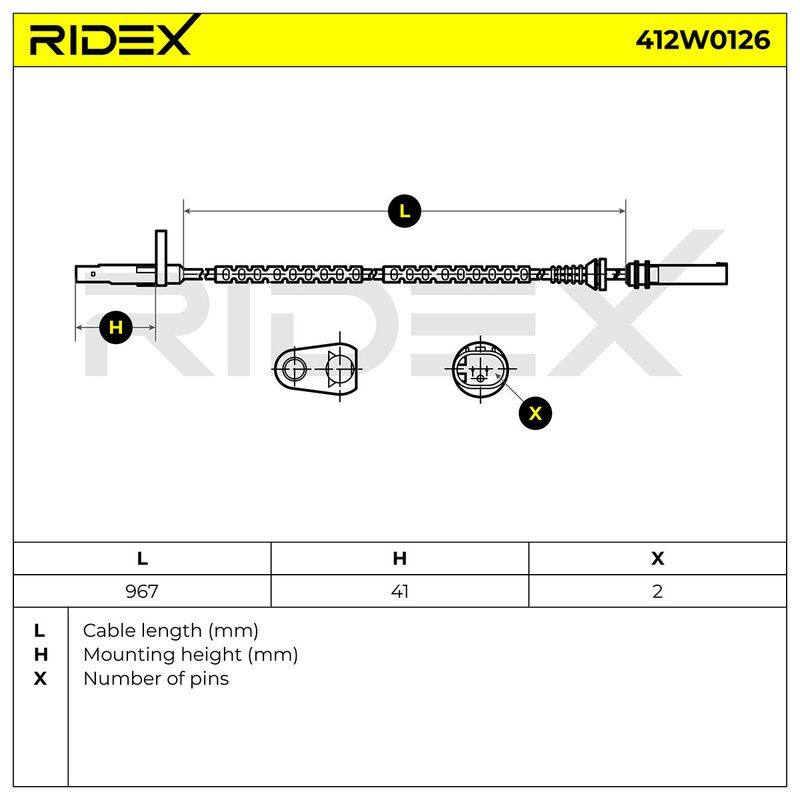 Sensor, wheel speed