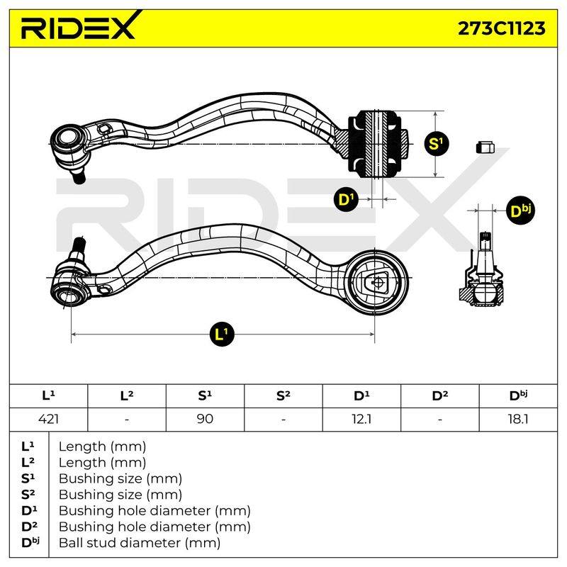Control/Trailing Arm, wheel suspension
