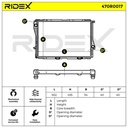 Radiator, engine cooling
