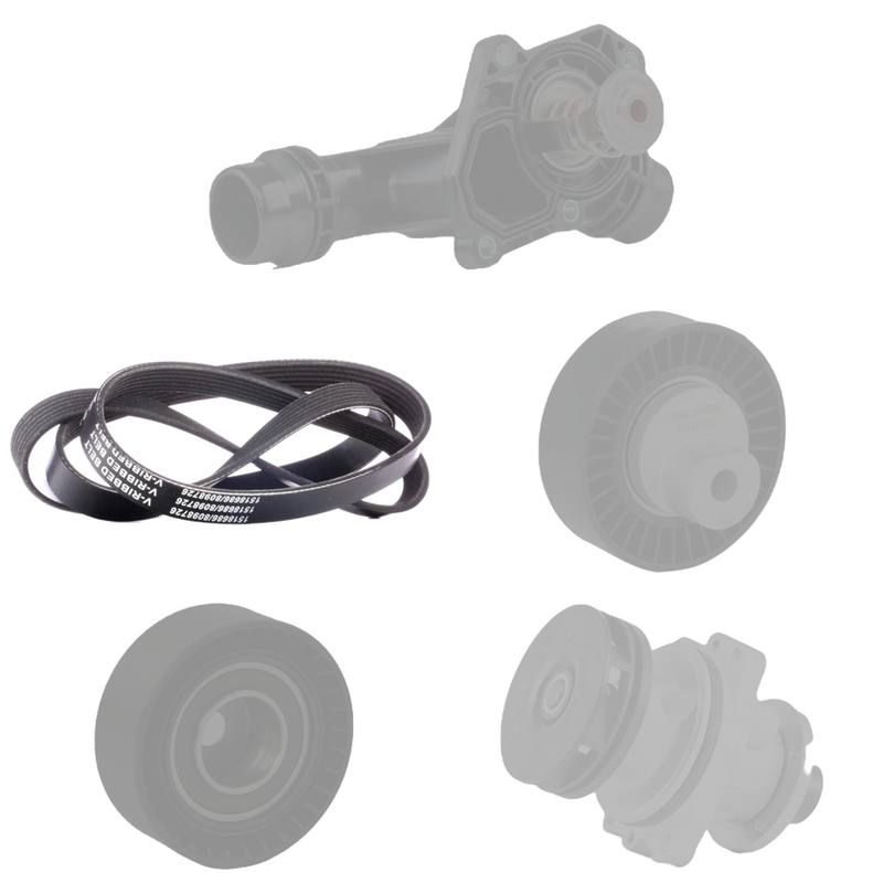 Water Pump + V-ribbed Belt Kit