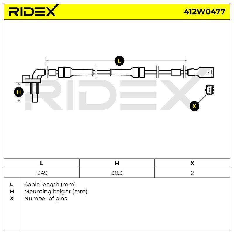 Sensor, wheel speed