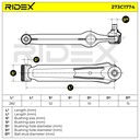 Control/Trailing Arm, wheel suspension