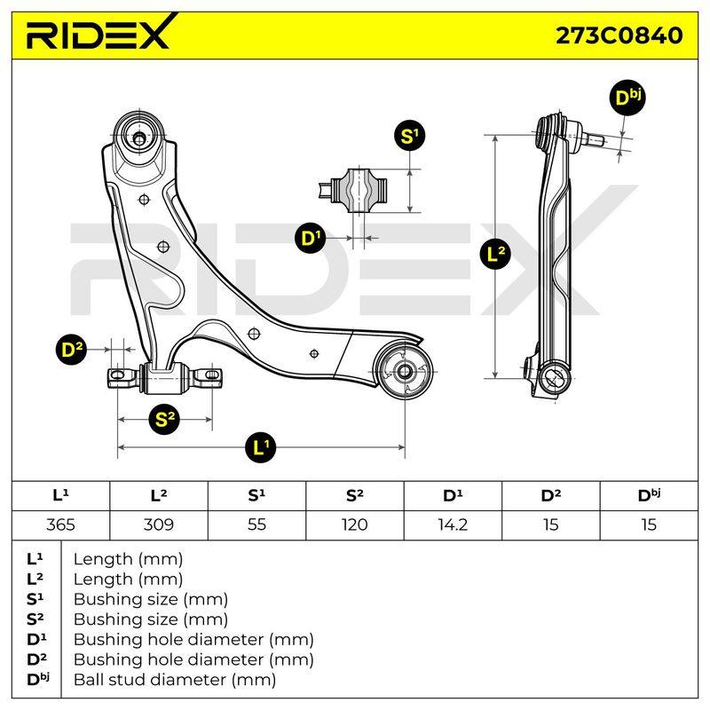Control/Trailing Arm, wheel suspension