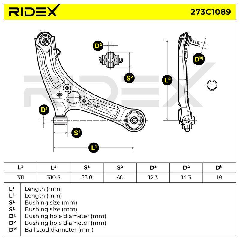 Control/Trailing Arm, wheel suspension