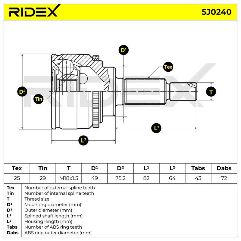 Joint Kit, drive shaft