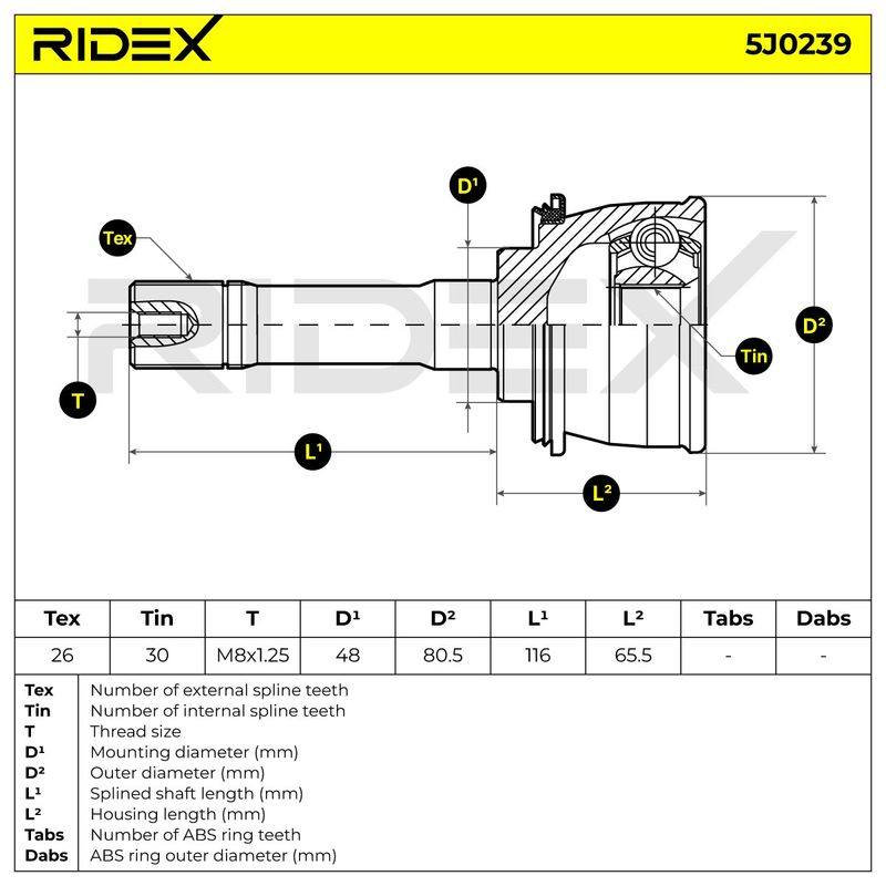 Joint Kit, drive shaft