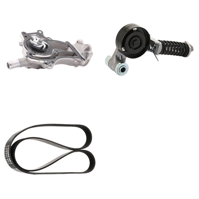 Water Pump + V-ribbed Belt Kit