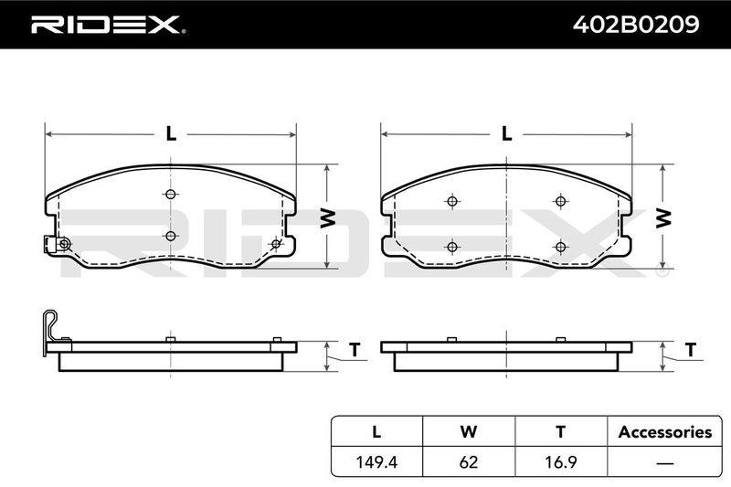 Brake Pad Set, disc brake