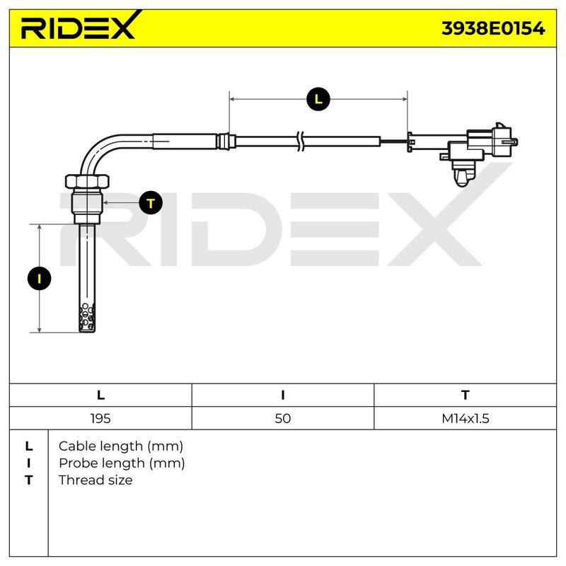 Sensor, exhaust gas temperature