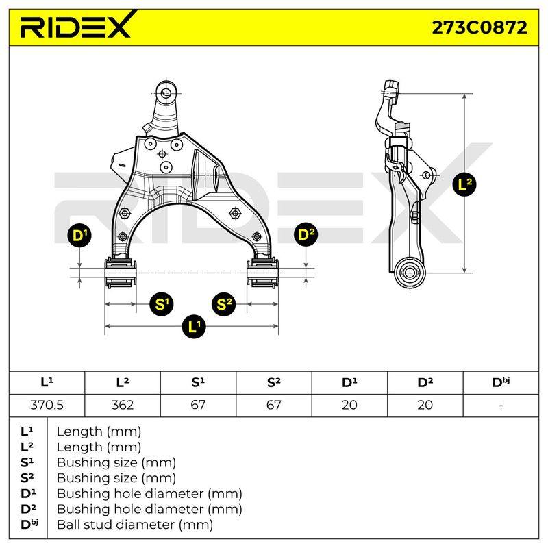 Control/Trailing Arm, wheel suspension