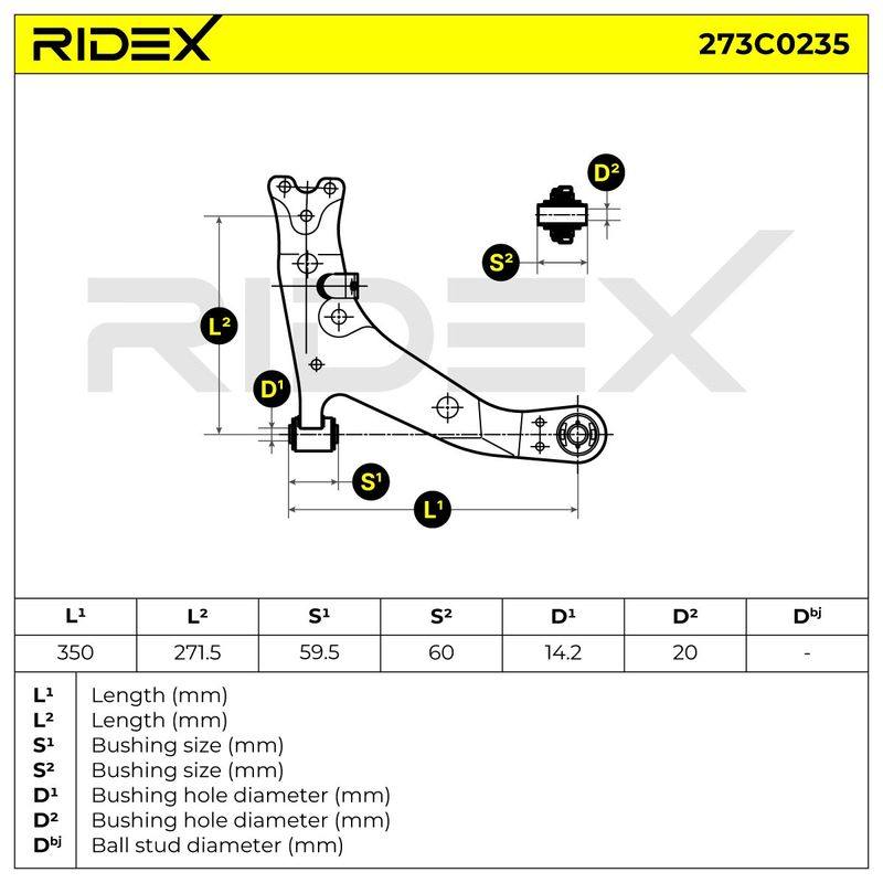 Control/Trailing Arm, wheel suspension
