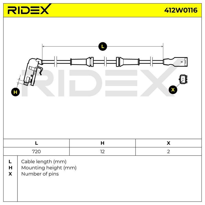 Sensor, wheel speed