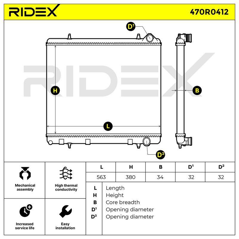 Radiator, engine cooling