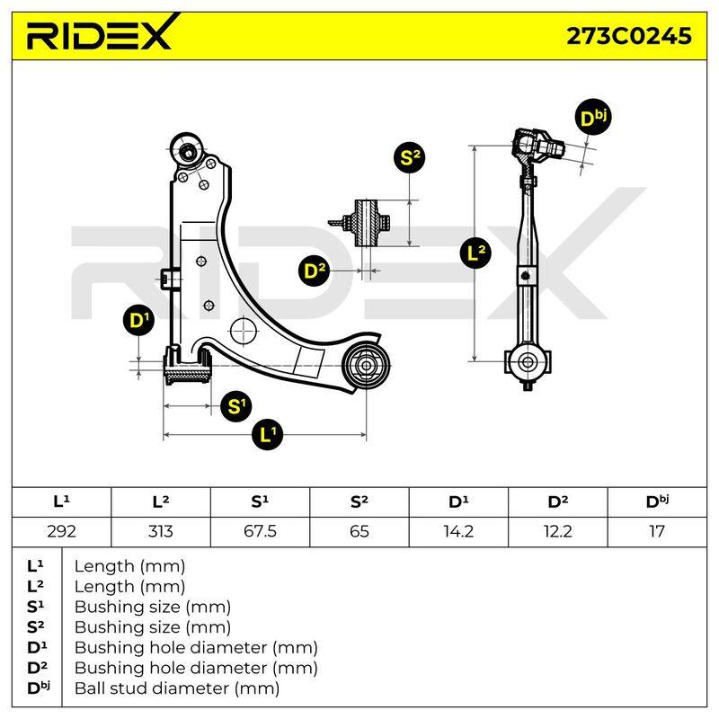 Control/Trailing Arm, wheel suspension