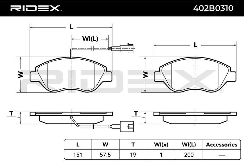 Brake Pad Set, disc brake