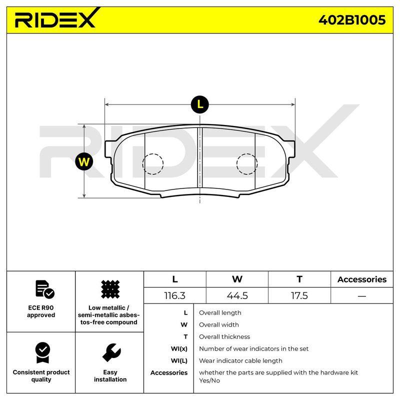 Brake Pad Set, disc brake