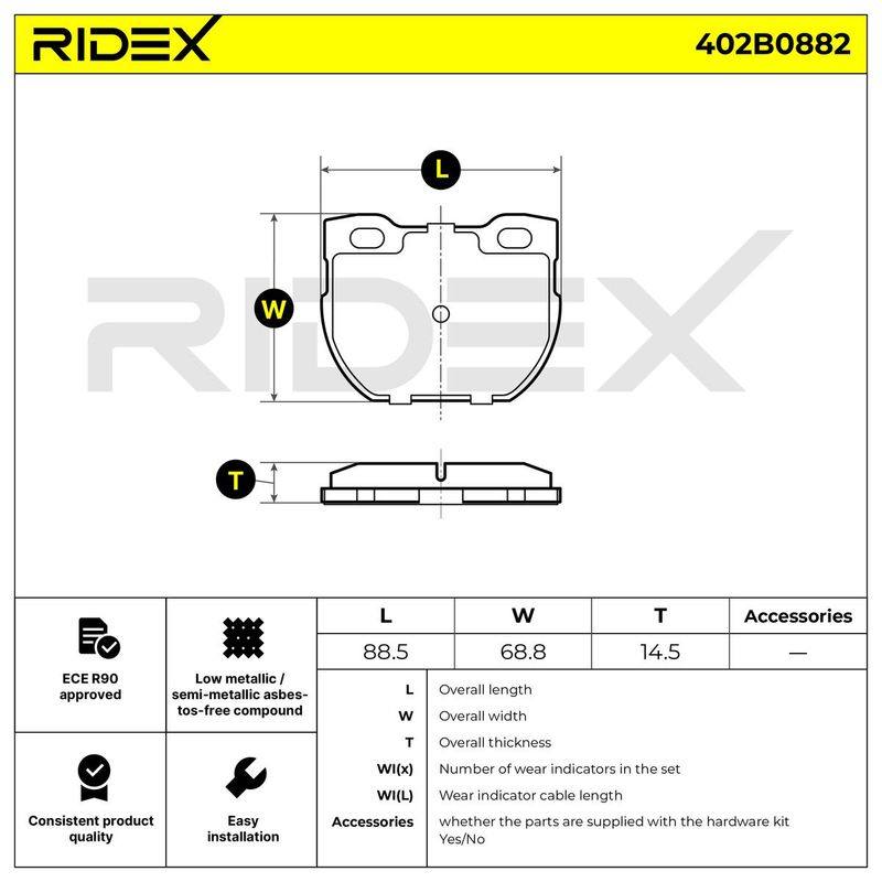 Brake Pad Set, disc brake