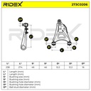 Control/Trailing Arm, wheel suspension