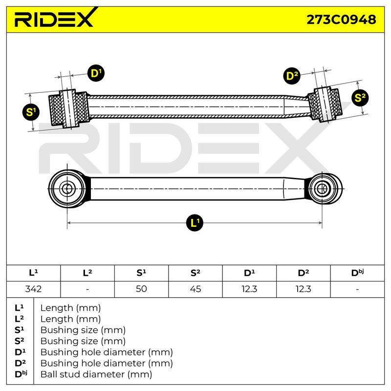 Control/Trailing Arm, wheel suspension