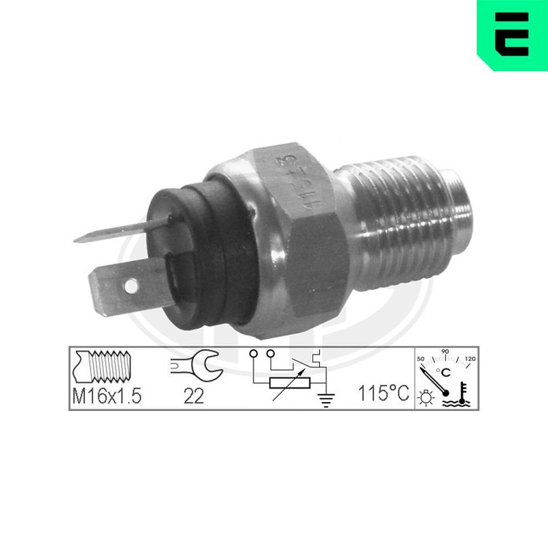 Sensor, coolant temperature