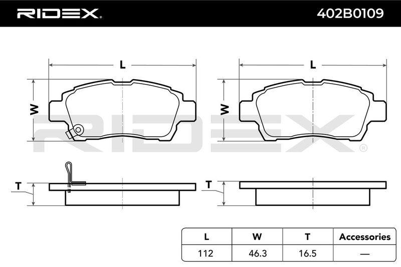 Brake Pad Set, disc brake