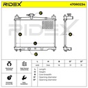 Radiator, engine cooling