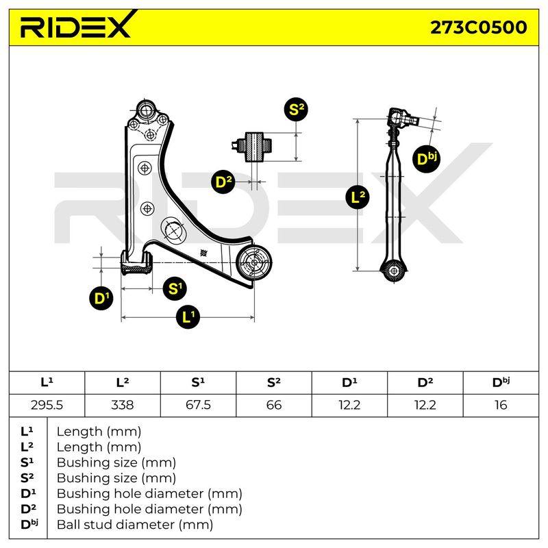 Control/Trailing Arm, wheel suspension