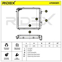 Radiator, engine cooling
