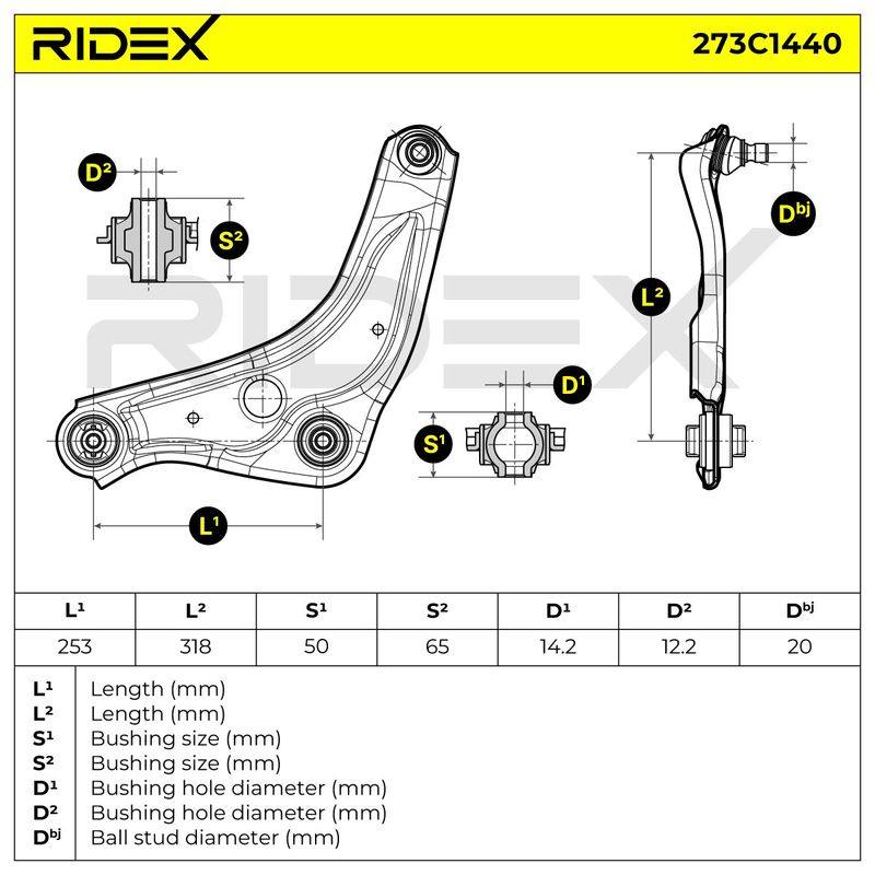 Control/Trailing Arm, wheel suspension