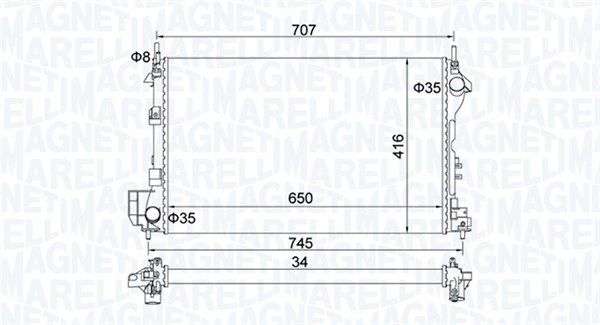 Radiator, engine cooling