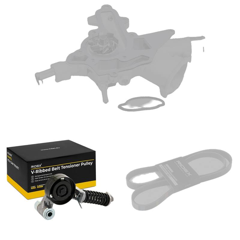 Water Pump + V-ribbed Belt Kit