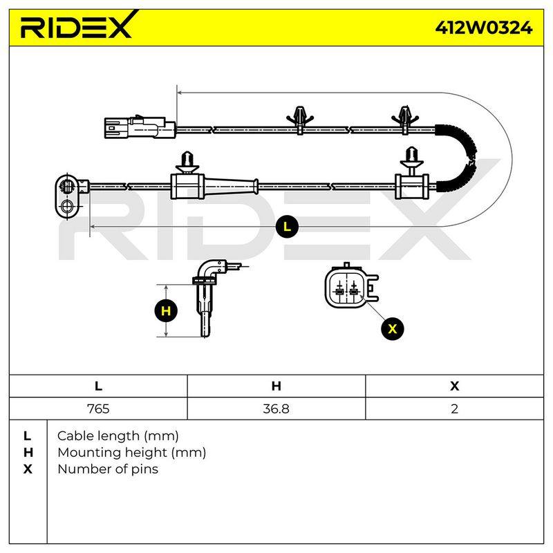 Sensor, wheel speed