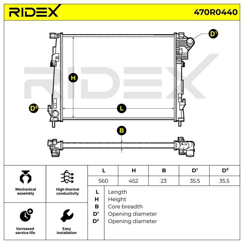 Radiator, engine cooling